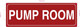FD PUMP ROOM SIGN