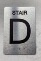 FLOOR NUMBER COMPLIANCE SIGN WITH RAISED LETTERS THE PARK AVE LINE (STAIR D)