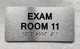 EXAM ROOM COMPLIANCE SIGNS WITH RAISED LETTERS  THE PARK AVE LINE (EXAM ROOM 11)