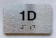 NYC APT NUMBER 1D SIGN-UNIT NUMBER SIGN WITH RAISED LETTERS
