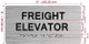 FD FREIGHT ELEVATOR SIGN