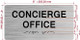 NYC CONCIERGE OFFICE SIGN WITH RAISED LETTERS