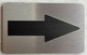 ARROW SAFETY SIGN WITH RAISED LETTERS/IMAGE INCLUDES RED ADHESIVE PAD FOR EASY INSTALLATION