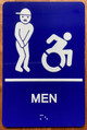 RESTROOM SAFETY SIGN RAISED LETTERS