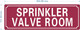 HPD SPRINKLER VALVE ROOM SIGN