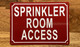HPD SPRINKLER ROOM ACCESS SIGN