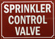 SPRINKLER CONTROL VALVE COMPLIANCE SIGN