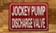 FD JOCKEY PUMP DISCHARGE VALVE SIGN