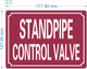 FD STANDPIPE CONTROL VALVE SIGN