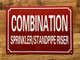 COMBINATION SPRINKLER AND STANDPIPE RISER SAFETY SIGN