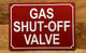 NYC GAS SHUT OFF VALVE SIGN