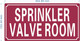 HPD SPRINKLER VALVE ROOM SIGN