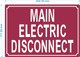 NYC MAIN LINE DISCONNECT SWITCH FOR ELEVATORS SIGN