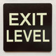 ELEVATOR FLOOR NUMBER THE LEXINGTON AVE LINE (EXIT LEVEL) SAFETY SIGN