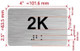 FD APT NUMBER 2K SIGN-UNIT NUMBER SIGN WITH RAISED LETTERS