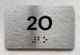 HPD APT NUMBER 2O SIGN-UNIT NUMBER SIGN WITH RAISED LETTERS