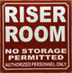 HPD REFLECTIVE RISER ROOM SIGN