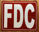 NYC FDC SIGN/FIRE DEPARTENT CONNECTION SIGN REFLECTIVE ALUMINUM SIGN