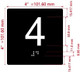 ELEVATOR FLOOR NUMBER THE LEXINGTON AVE LINE (4TH FLOOR) SAFETY SIGN