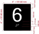 HPD ELEVATOR FLOOR NUMBER THE LEXINGTON AVE LINE (6TH FLOOR) SIGN