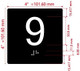 FD ELEVATOR FLOOR NUMBER THE LEXINGTON AVE LINE (9TH FLOOR) SIGN