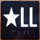 ELEVATOR FLOOR NUMBER THE LEXINGTON AVE LINE (STAR LL- STAR LOWER LEVEL) SAFETY SIGN