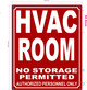 FD HVAC ROOM SIGN
