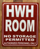NYC HWH ROOM SIGN