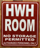 FD HWH ROOM SIGN