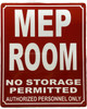 HPD MEP ROOM SIGN/MECHANICAL
