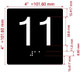 HPD ELEVATOR FLOOR NUMBER THE LEXINGTON AVE LINE (11TH FLOOR) SIGN