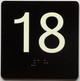 FD ELEVATOR FLOOR NUMBER THE LEXINGTON AVE LINE (18TH FLOOR) SIGN