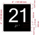 NYC ELEVATOR FLOOR NUMBER THE LEXINGTON AVE LINE (21TH FLOOR) SIGN