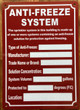 HPD ANTI FREEZE SYSTEM SIGN