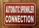 NYC AUTOMATIC SPRINKLER CONNECTION SIGN