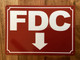 NYC FDC ARROW DOWN SIGN