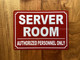 FD SERVER ROOM SIGN
