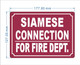 HPD SIAMESE CONNECTION FOR FIRE DEPT SIGN