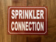 FD SPRINKLER CONNECTION SIGN