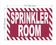 FD SPRINKLER ROOM SIGN -ZEBRA LINE