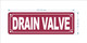 FD DRAIN VALVE SIGN