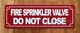 NYC FIRE SPRINKLER VALVE