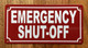 "EMERGENCY SHUT-OFF COMPLIANCE SIGN"