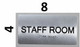 Staff Room Sign -Tactile Touch   Braille sign - The Sensation line -Tactile Signs