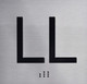 LL Floor Elevator Jamb Plate Sign (Lower Level) with Braille and Raised Number-Elevator Floor Number Sign  Elevator sign