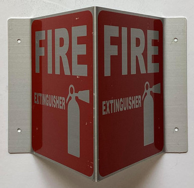Corridor Fire extinguisher sign-Fire extinguisher Hallway sign ...