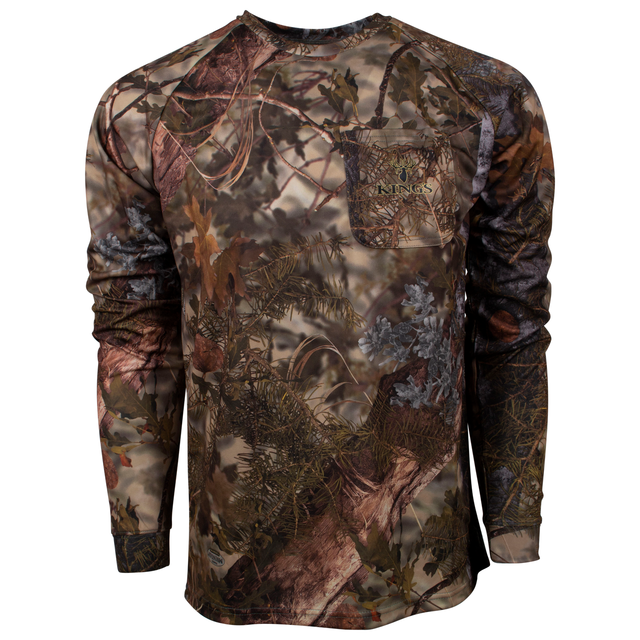 King's Camo Classic Cotton Long Sleeve Tee Realtree Edge