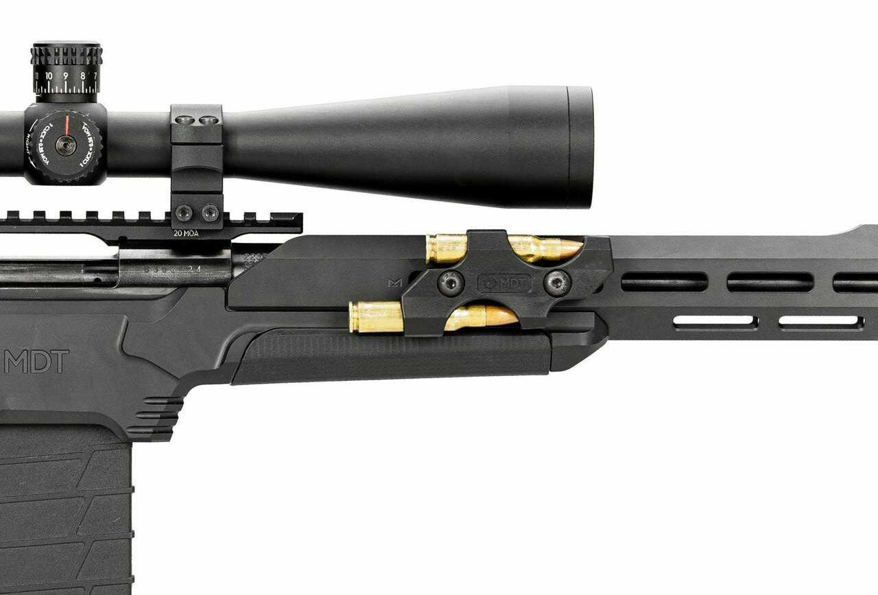 MDT M-Lok Multi-Caliber Spare Round Holder - On Rifle