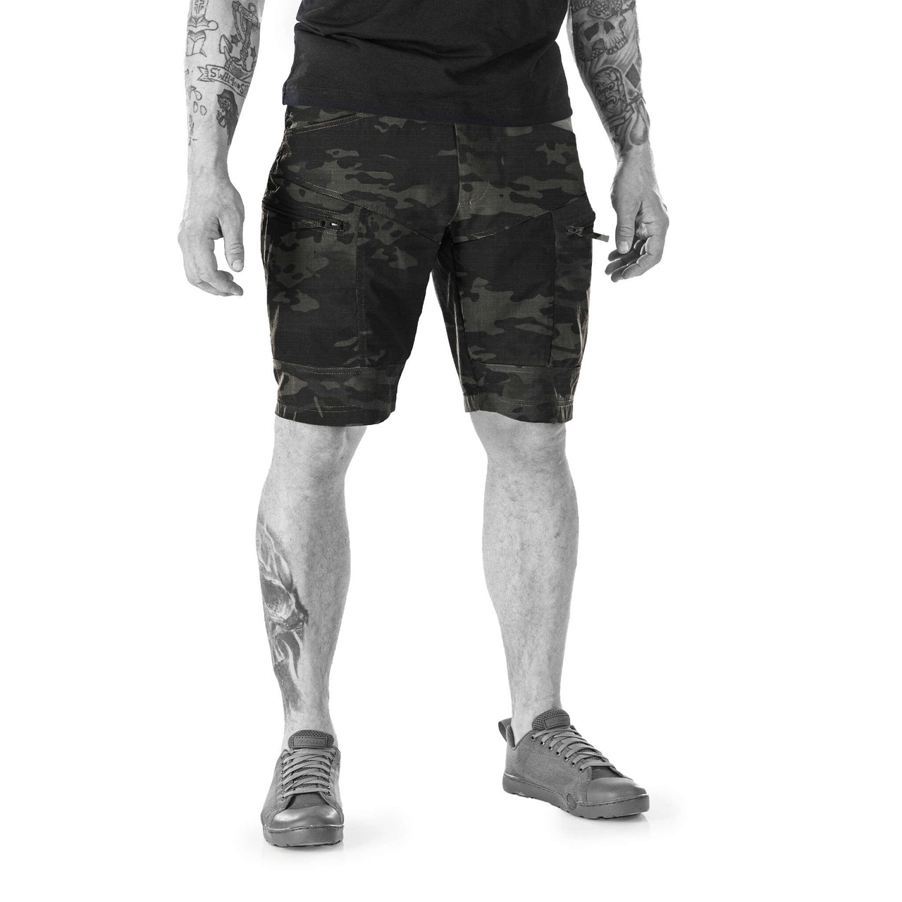 UF PRO® P-40 Ranger Tactical Shorts Black Multicam