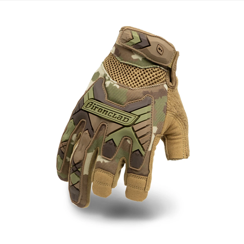 Ironclad Tactical Trigger Impact Gloves Camo